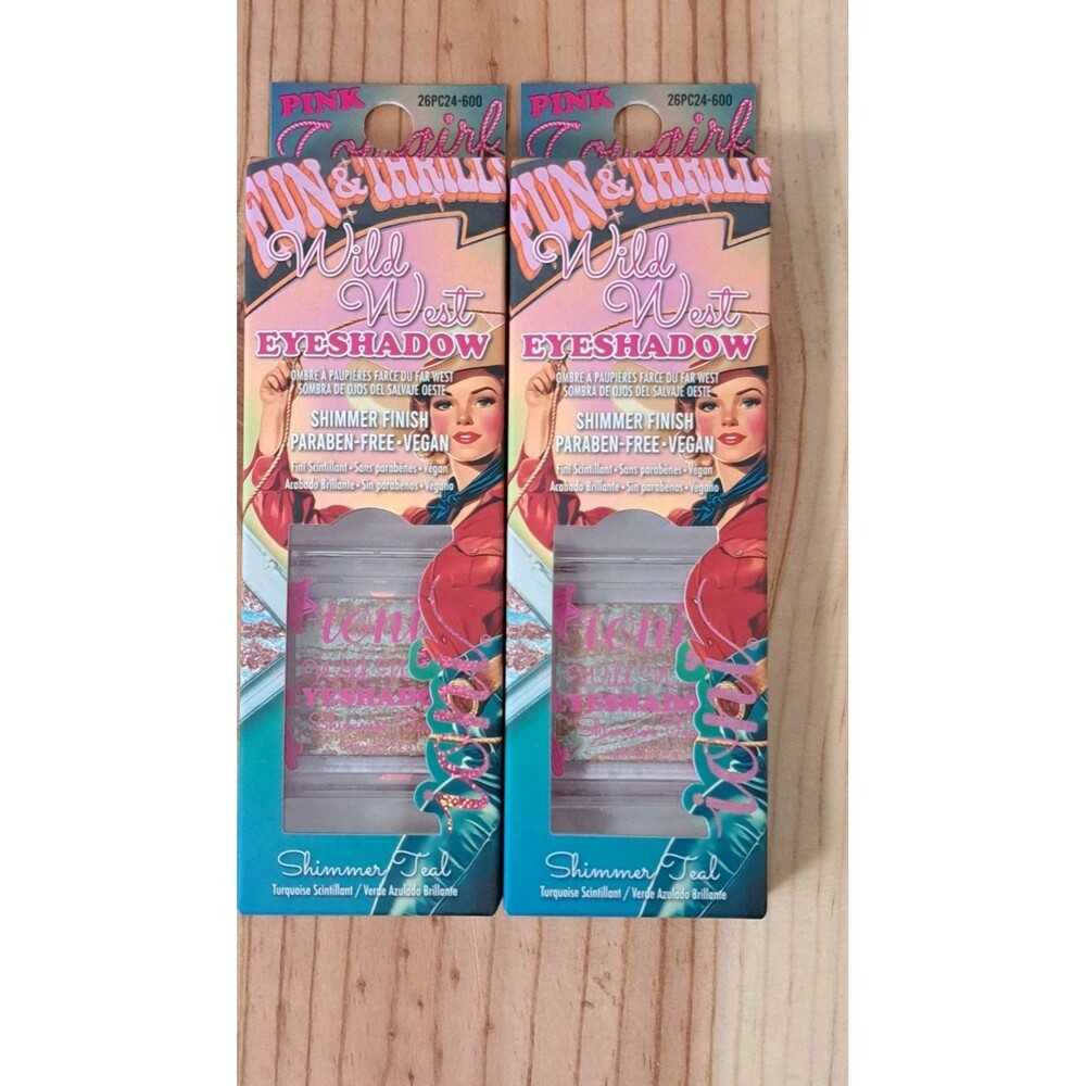Ioni Pink Cowgirl Wild West Eyeshadow Shimmer Teal Set Of Two New In Box
